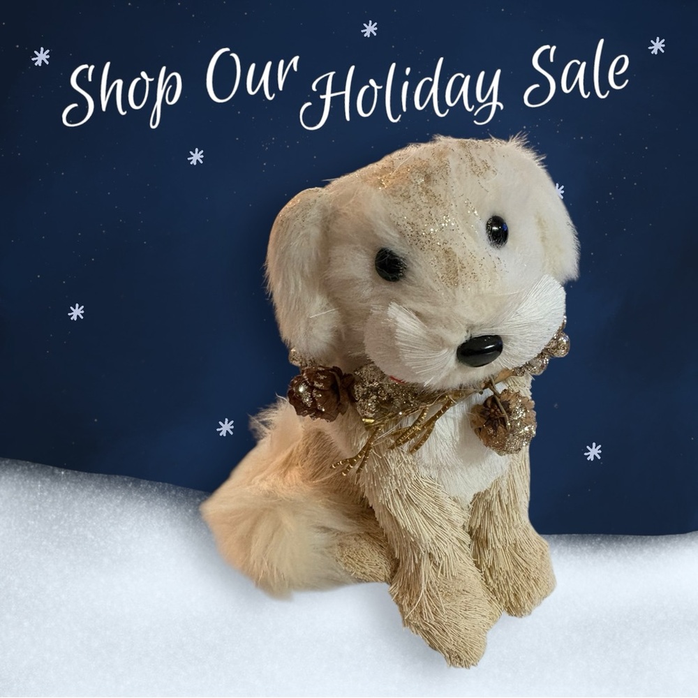Adorable Cream Plushβ Dog Toy